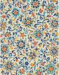 Ivory Mediterranean Floral & Pomegranate Decoupage Paper