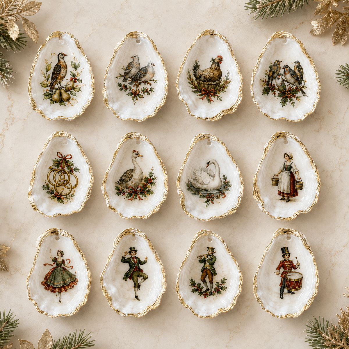 Twelve Days of Christmas Seashell Collection
