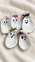 Handmade Oyster Shell Ghost Ornament