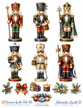 Original Nutcracker Christmas Bundle – 6 Festive Nutcracker Designs + Holiday Accents | Printable Decoupage Art