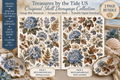 Vintage Blue Fall Botanical Bundle